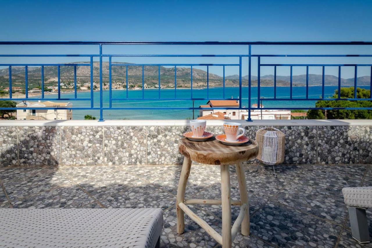 Seaview Flat Steps To The Beach Karavostasi  Exteriér fotografie